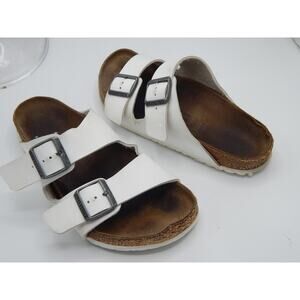 Birkenstock Unisex Arizona White  Sandals Size 40